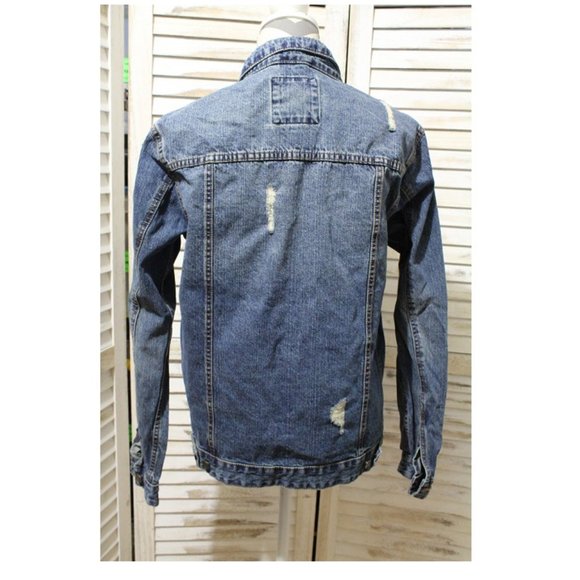 brave soul denim factory distressed jacket (777) - Picture 4 of 7